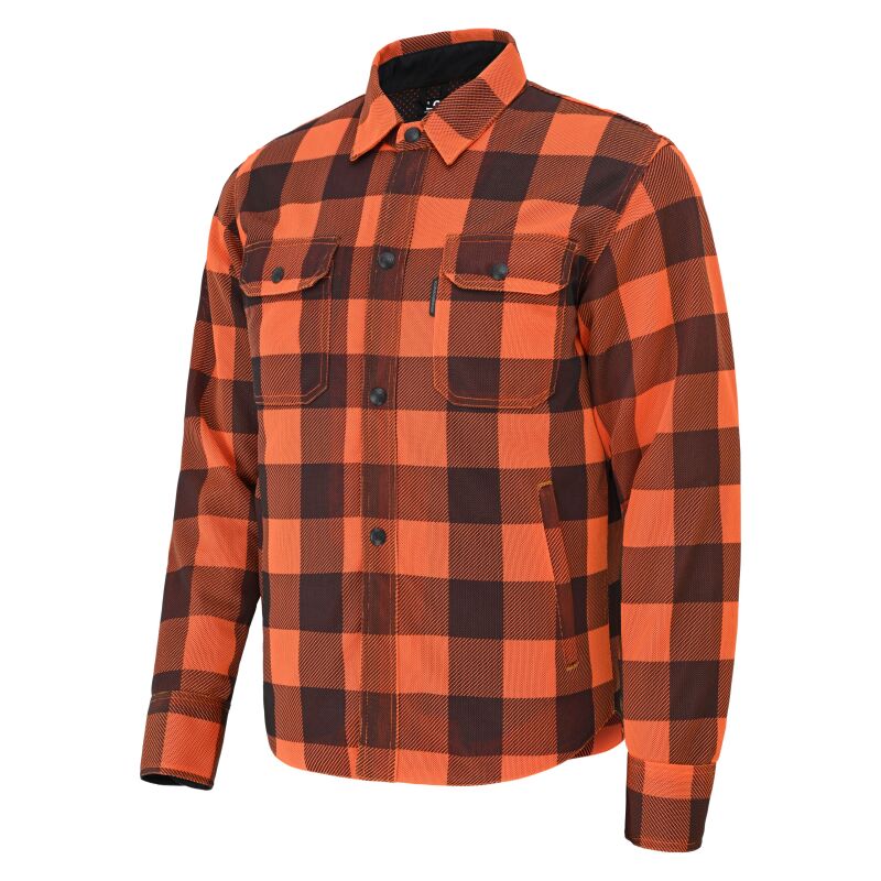 Speed and Strength Black Nine Mesh Moto Shirt Orange/Black - XL