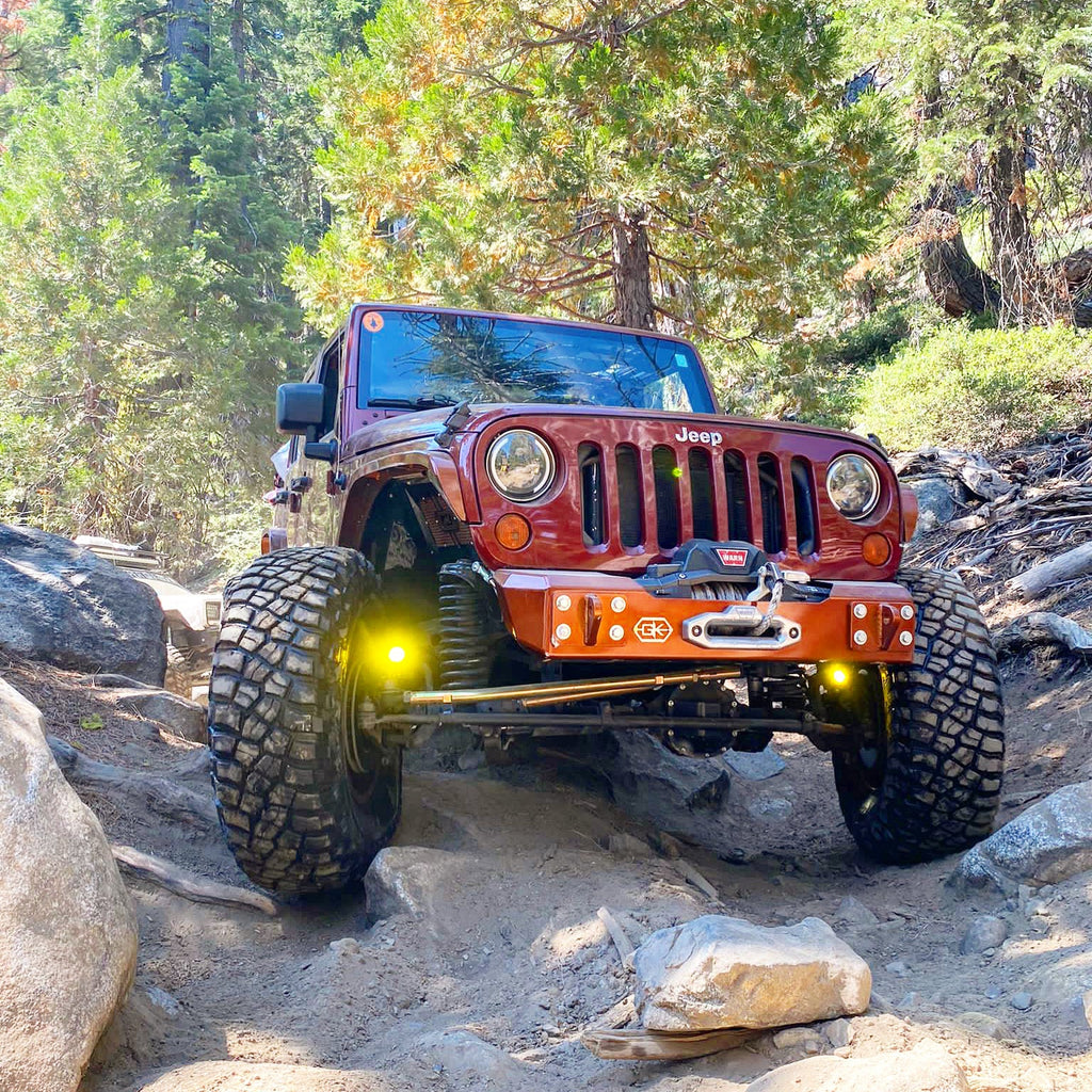 Front Gauntlet Series Stubby Bumper for Jeep JK Wrangler (2007-2018) By Gatekeeper Off-Road