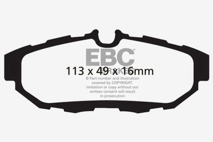 EBC 10-14 Ford Mustang 3.7 Ultimax2 Rear Brake Pads