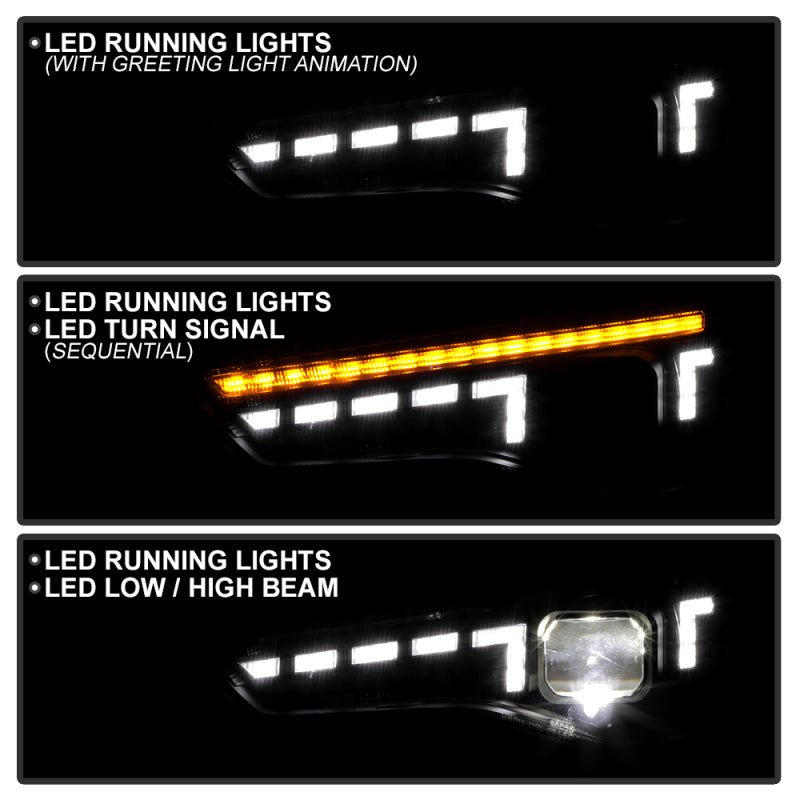 Spyder 13-17 Audi A5 HID Model Only High-Power Headlight - Black (PRO-YD-AA513HIDAP-SEQGR-BK)