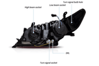 Toyota Camry 7th Gen XV50 Pre-Facelift Regular Models Projector Headlights Upgrade (2011-2014)