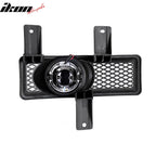 1997-1998 Ford F-150 Ring Style 2PC Projector Fog Lights Black Housing