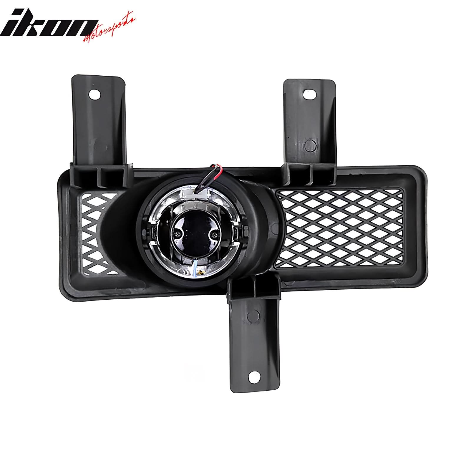 1997-1998 Ford F-150 Ring Style 2PC Projector Fog Lights Black Housing