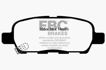 EBC 03-05 Infiniti FX35 3.5 Ultimax2 Rear Brake Pads