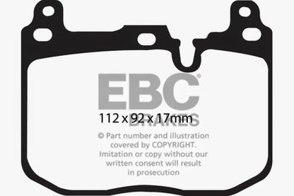 EBC 14+ BMW 228 Coupe 2.0 Turbo Brembo calipers Ultimax2 Front Brake Pads