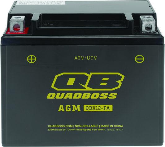 QuadBoss Maintenance-Free AGM Battery QBX12-FA