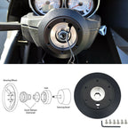 Quadro Style Steering Wheel + Short Hub Adapter Kit For Ford F 150 350 450 - Bull Boost Performance