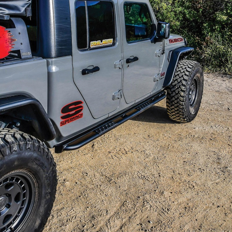 Westin 20-23 Jeep Gladiator Rock Slider - Textured Black