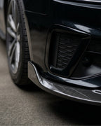 Audi A4 B9 S-Line / S4 Sedan Carbon Fiber 3D Style Front Bumper Lip Splitter Chin Spoiler 2020 - 2021