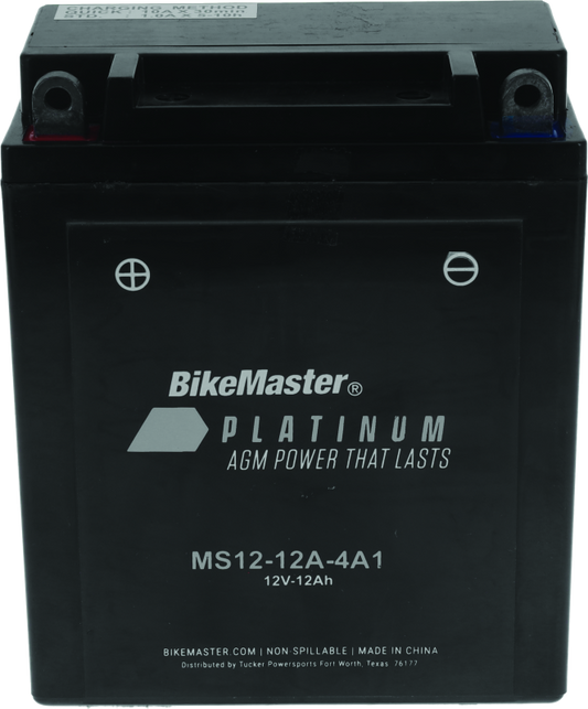 BikeMaster AGM Battery - MS12-12A-4A1