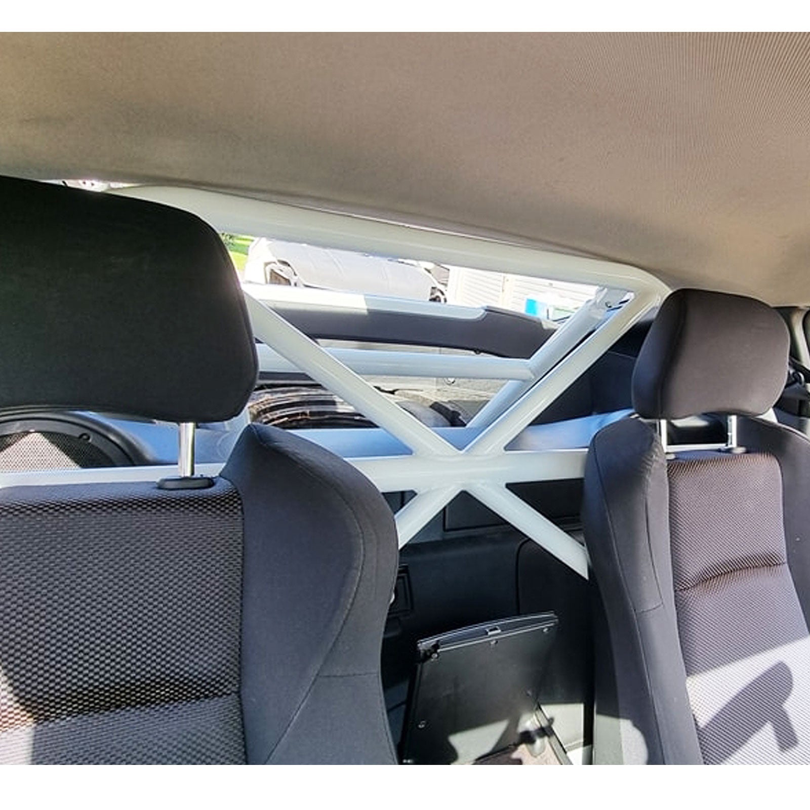350z Bolt On 2 Piece Half Steel Roll Cage Harness Bar for Nissan Fairlady Z Z33 - Bull Boost Performance