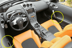 ZSPEC 350z Z33 Interior Door Window Switch Finisher Set, LHD '03-05, Forged Carbon Style