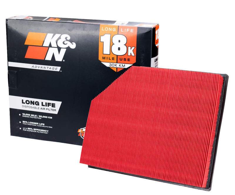 K&N Advantage Air Filter 18K Miles Volvo V90 Ii L4-2.0L Dsl 2016-2024