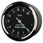 Autometer Chronocentric Tachometer - 80mm Blk - 0-10K RPM