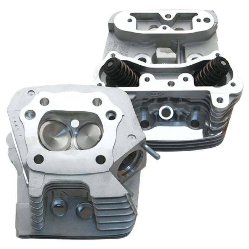 S&S Cycle 84-99 BT Performance Replacement Low Compression 82cc Cylinder Heads - Polished