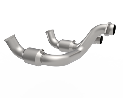 Kooks 20-22 Ford F250 7.3L V8 / Ford F350 7.3L V8 1-7/8in x 3in SS Headers w/ Green Catted Conn