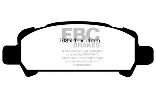 EBC 02-06 Subaru Baja 2.5 Ultimax2 Rear Brake Pads