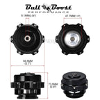 Q BV50 Black 50mm Blow Off Valve (BOV) - Up to 35PSI - 6PSI + 18PSI Springs - Bull Boost Performance