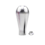 Billet Silver Tear Drop Weighted Shift Knob 195 Grams M10 x 1.5 Aluminum EG EK DC2 - Bull Boost Performance