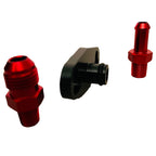 1Pcs Aluminum Black Turbo Fuel Rail Delivery Regulator Adapter for Mitsubishi - Bull Boost Performance