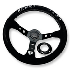 Universal Heartless 350mm 3"Deep Dish 6-Bolt Steering Wheel | 150 Entries by Bull Boost Performance