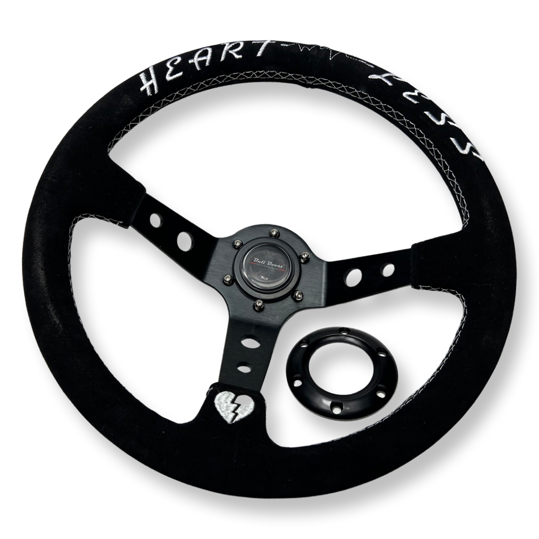 Universal Heartless 350mm 3"Deep Dish 6-Bolt Steering Wheel | 150 Entries - Bull Boost Performance
