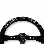 Universal Heartless 350mm 3"Deep Dish 6-Bolt Steering Wheel | 150 Entries by Bull Boost Performance