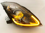 LED DEPO Pair Bi-Xenon Black Projector Headlights DOT/SAE For 2003-2009 Nissan 350z - Bull Boost Performance