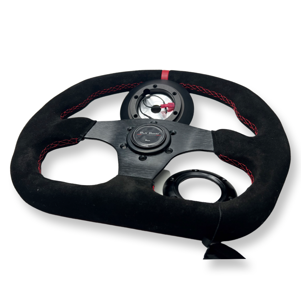 Steering Wheel + Short Hub Adapter Kit For Honda S2000 RSX Prelude TL CL - Bull Boost Performance