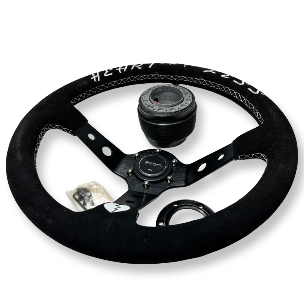 Steering Wheel + Hub Adapter Kit For Mitsubishi Eclipse Lancer Galant Mirage - Bull Boost Performance