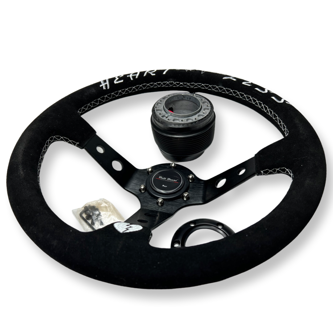 Steering Wheel + Hub Adapter Kit For Mitsubishi Eclipse Lancer Galant Mirage - Bull Boost Performance