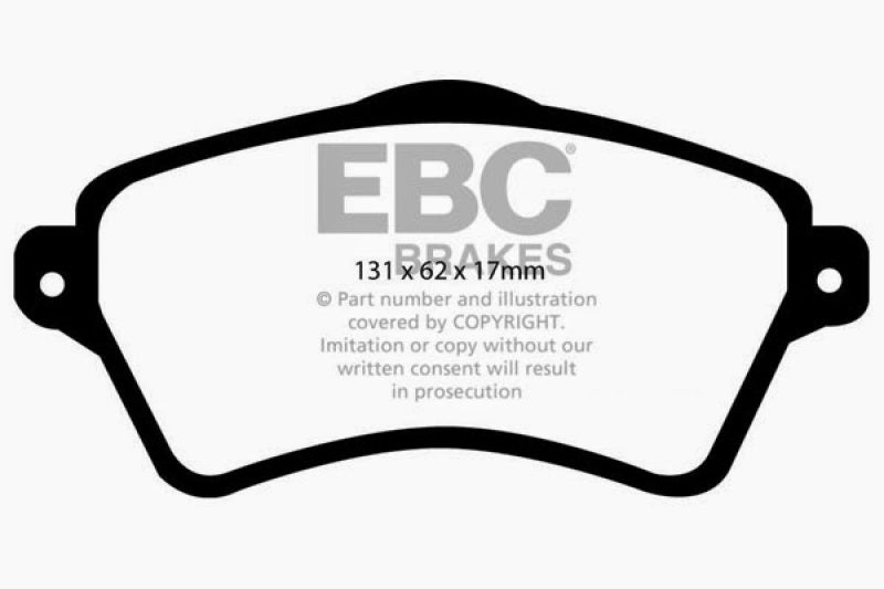 EBC 01-05 Land Rover Freelander 2.5 Ultimax2 Front Brake Pads