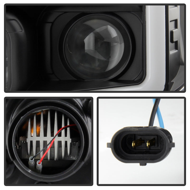 Spyder 07-09 Toyota Tundra Projector Headlights - Black (PRO-YD-TTU07V3PL-SEQ-BK)