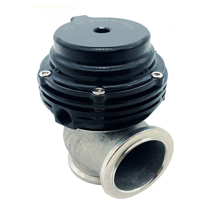 38mm External Turbo Wastegate Black - Fits Tial Springs & Flange - 22PSI V-Band Flange Turbo - Bull Boost Performance