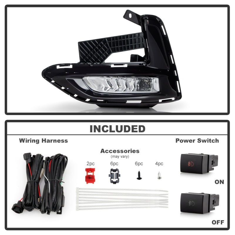 Spyder 20-22 Nissan Sentra OEM LED Fog Light - Clear (FL-NS20-LED-C)