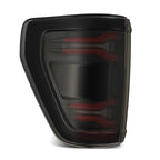 AlphaRex 21-23 Ford F-150 LUXX LED Taillights - Black Red w/ BLIS