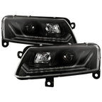 Spyder 09-11 Audi A6 Halogen Model Only Projector Headlights - (PRO-YD-ADA609-SEQ-BK)