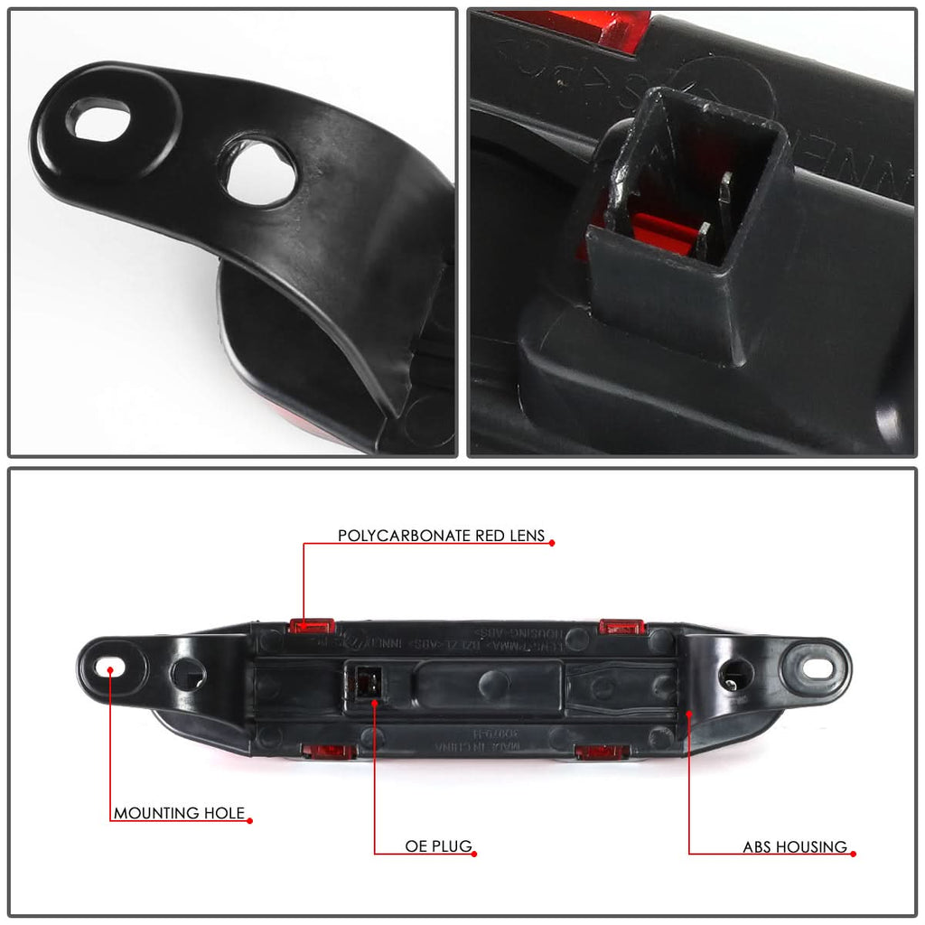 06-10 Dodge Charger 3D Style LED Third Brake Light - Red