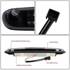 07-14 Chevrolet Silverado GMC Sierra 3D LED Third Brake Light Black