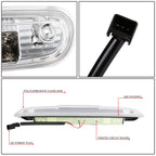 07-14 Chevrolet Silverado GMC Sierra 3D LED Third Brake Light Chrome