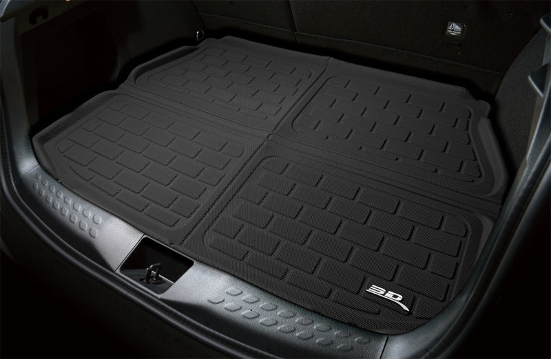 3D MAXpider 21-24 Volkswagen Id.4 Kagu Black Cross Fold Cargo Liner