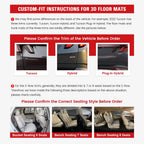 2022-2025 Subaru WRX All Weather 3D Floor Mats Carpets+ Trunk Mat TPE
