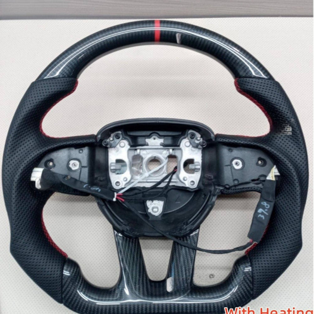 Carbon Fiber Heated Steering Wheel for Dodge 2015-2025