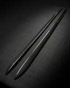 Audi A5 8T 4-Door Sedan Carbon Fiber Side Skirt Extensions 2010 - 2011
