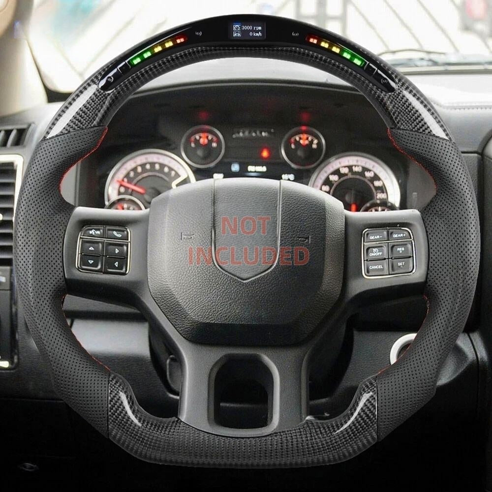 LED Carbon Fiber Steering Wheel for Dodge Ram 1500 2500 3500