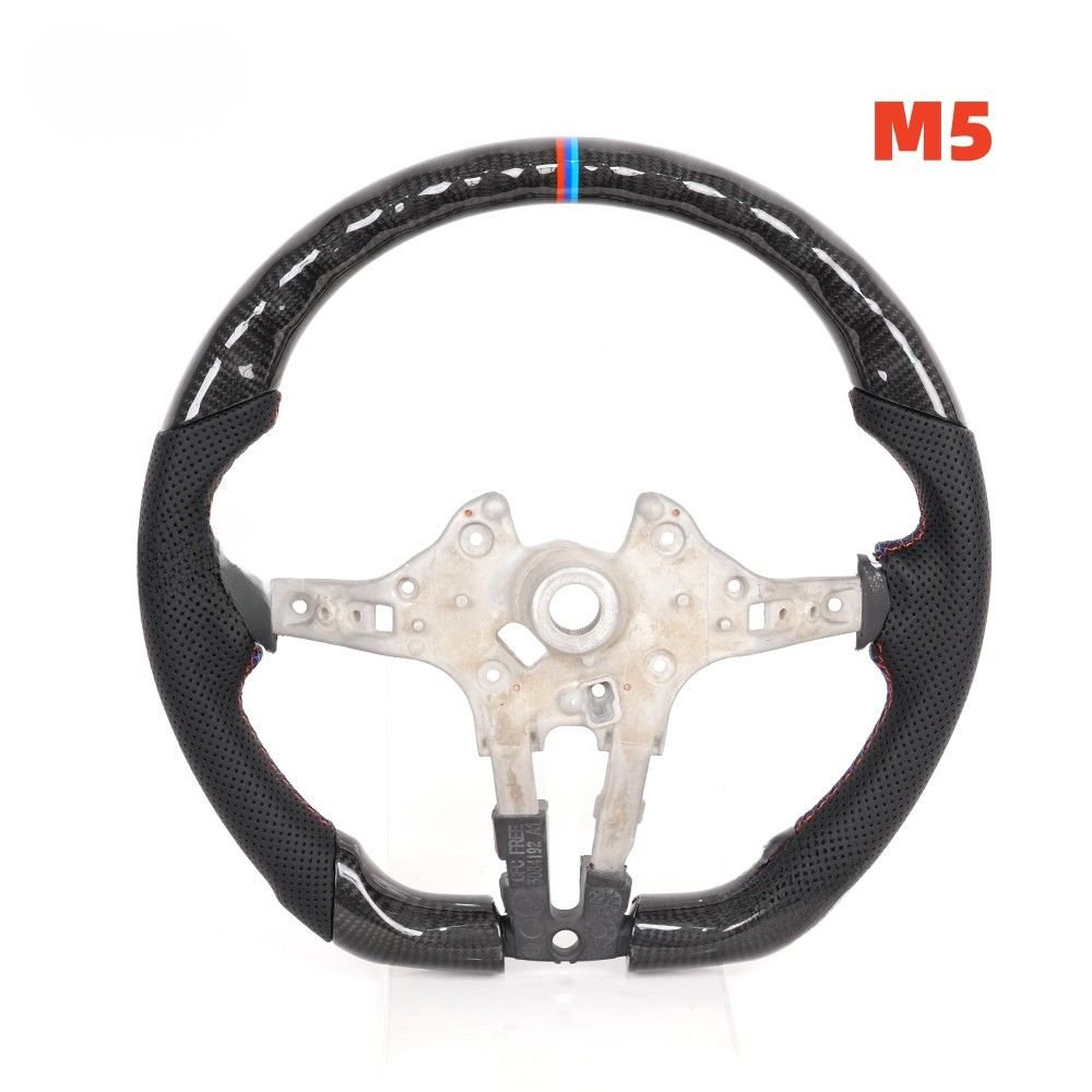 Real Carbon Fiber M Sport Steering Wheel for BMW F10 M5, F90 M5, M8 & F Series Models