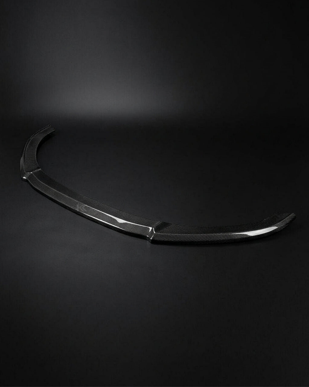 Audi RS6 C7 Carbon Fiber Front Center Lip – Gloss Black Splitter (2013–2016)