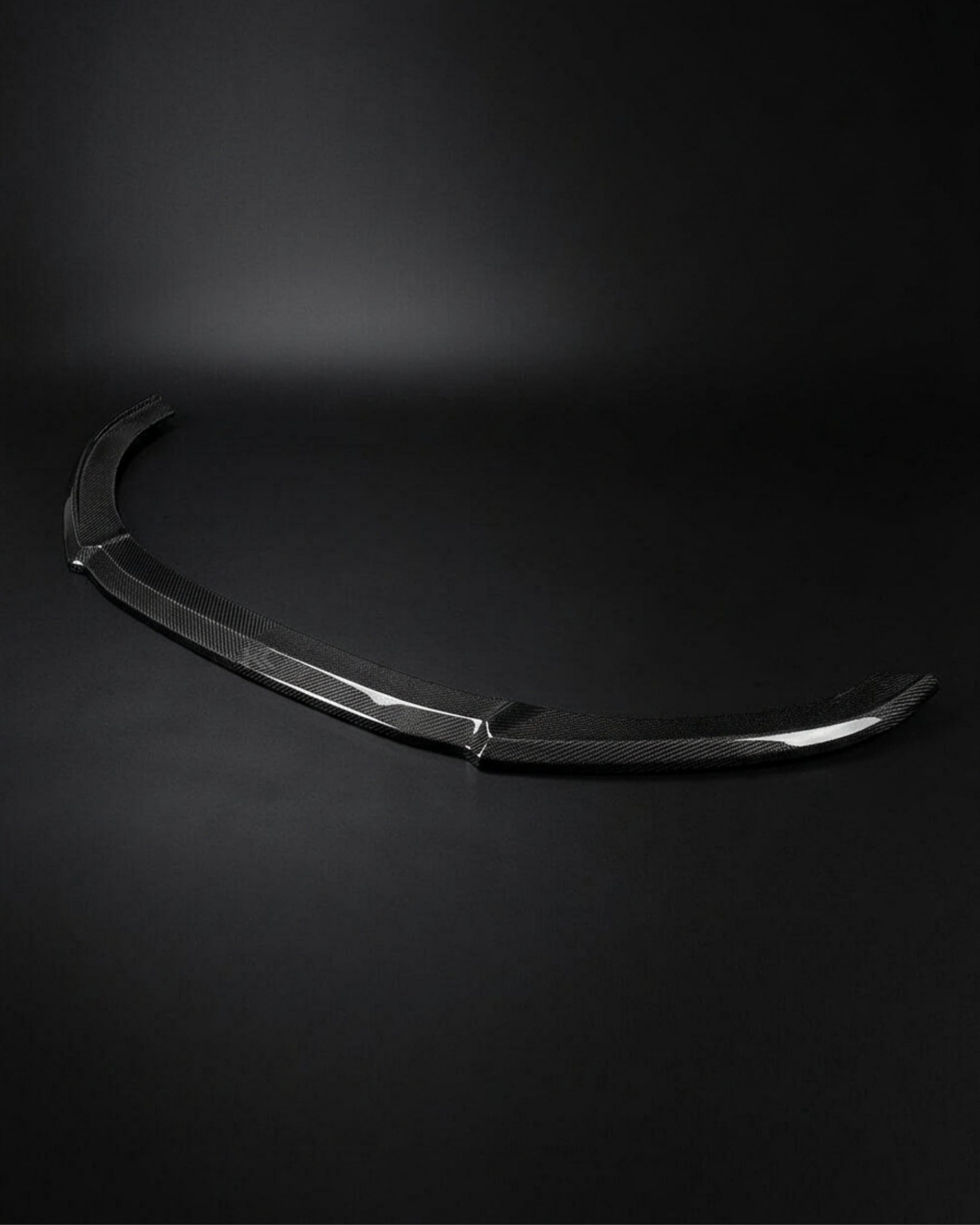 Audi RS6 C7 Carbon Fiber Front Center Lip – Gloss Black Splitter (2013–2016)