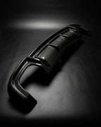 Audi A5 S-Line / S5 B9 Coupe & Sedan Carbon Fiber Gloss Black Rear Bumper Diffuser 2017 - 2019