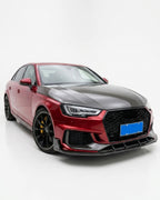 Audi RS4 B9 Front Lip – Prepreg Dry Carbon Fiber Center Splitter (2019)